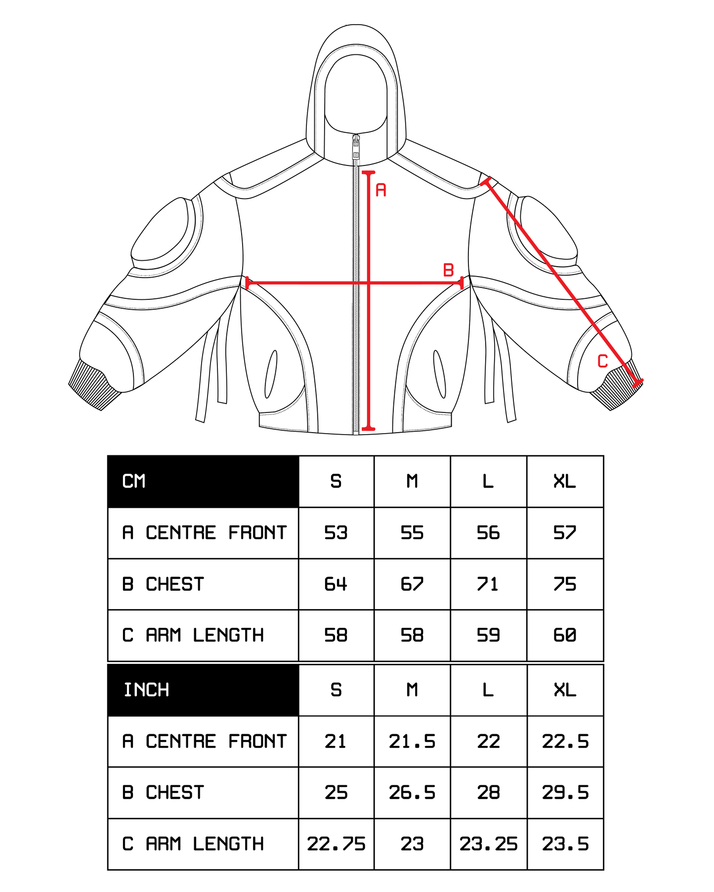 JUNGLE JACKET - BLACK (CLEARANCE)