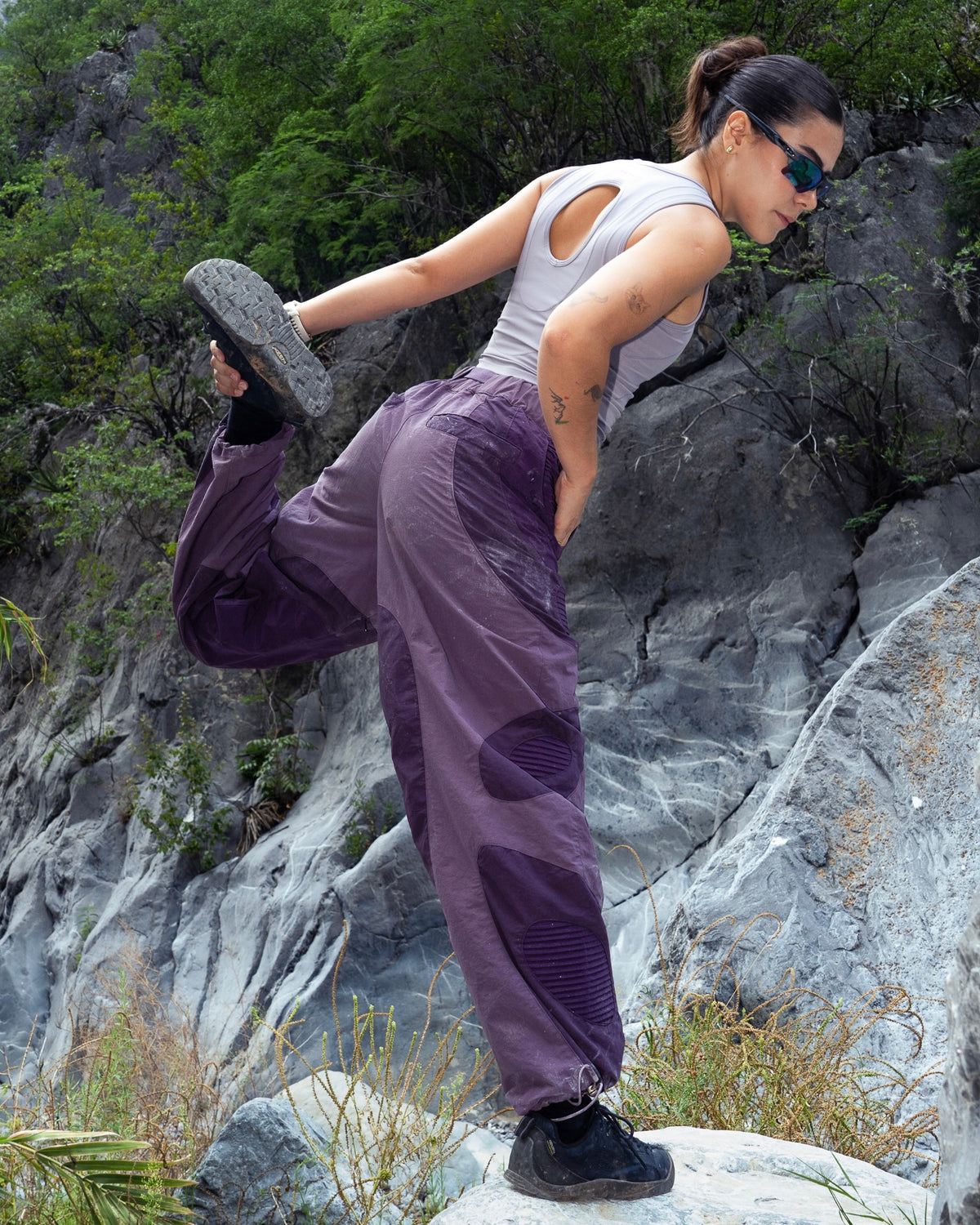 DOUBLE LAYER TANK - Heather