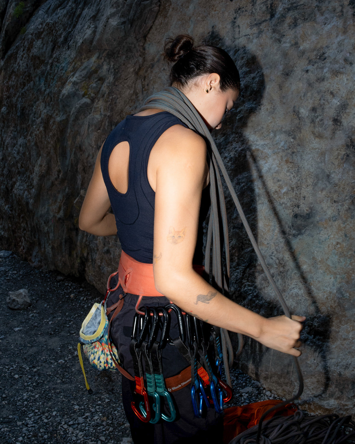 DOUBLE LAYER TANK - BLACK