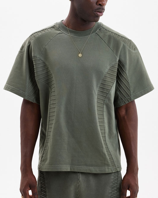 TEXTURED TEE - GREEN