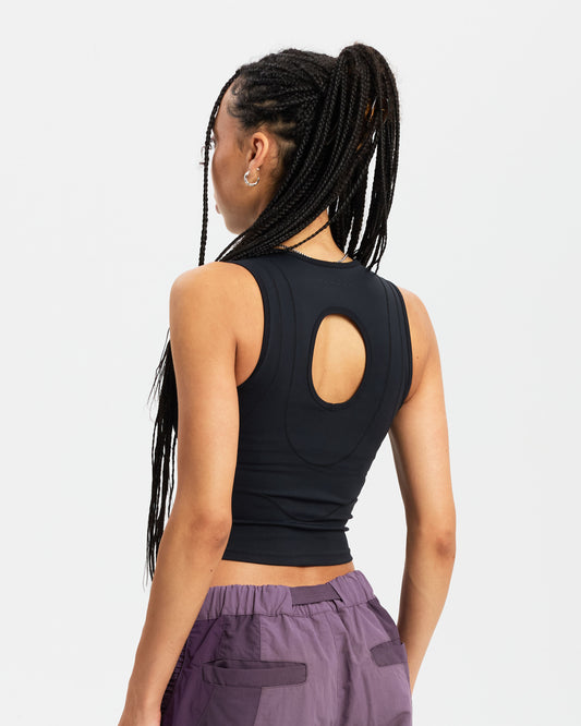 DOUBLE LAYER TANK - BLACK