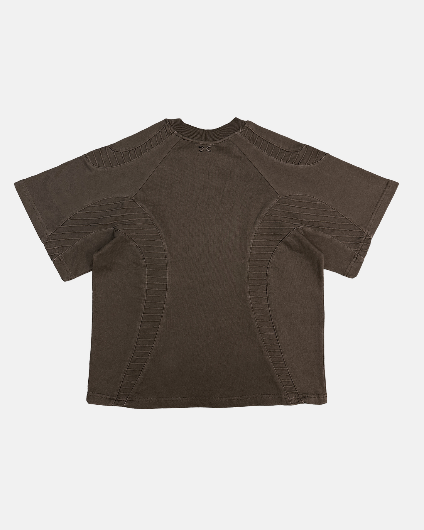 TEXTURED TEE - Brown