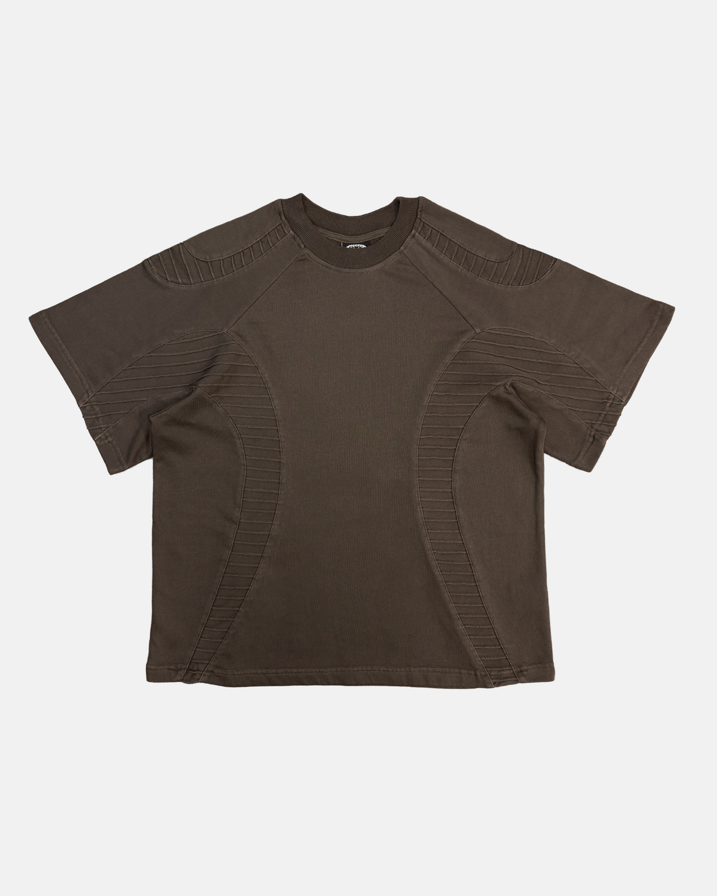 TEXTURED TEE - Brown