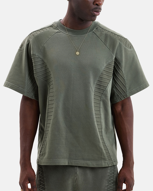 TEXTURED TEE - Green