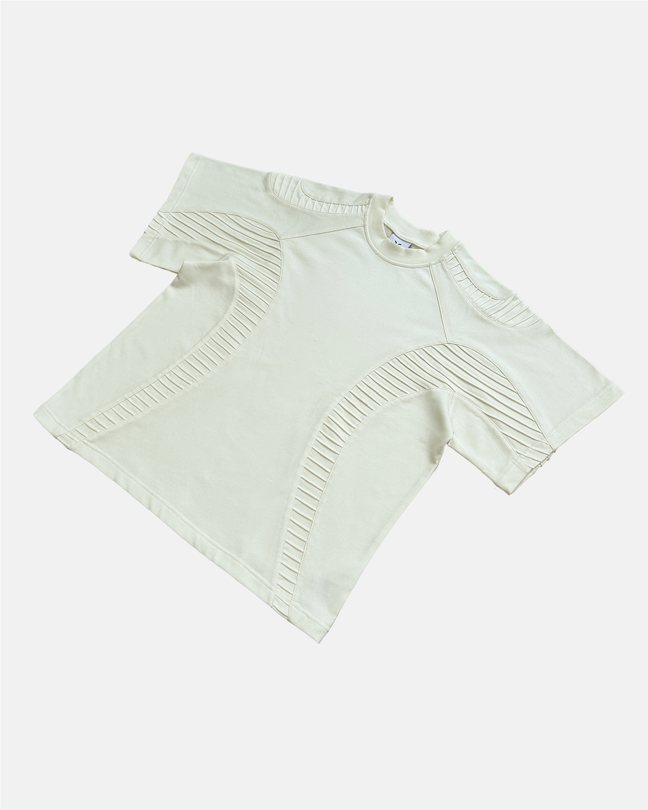 TEXTURED TEE - White