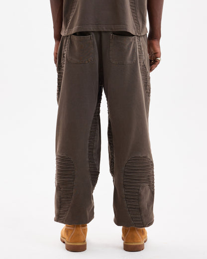 TEXTURED TRACKIES - Brown