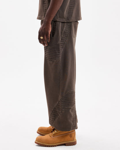 TEXTURED TRACKIES - Brown