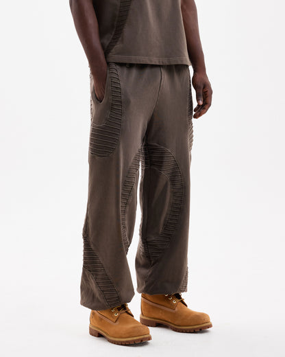TEXTURED TRACKIES - Brown