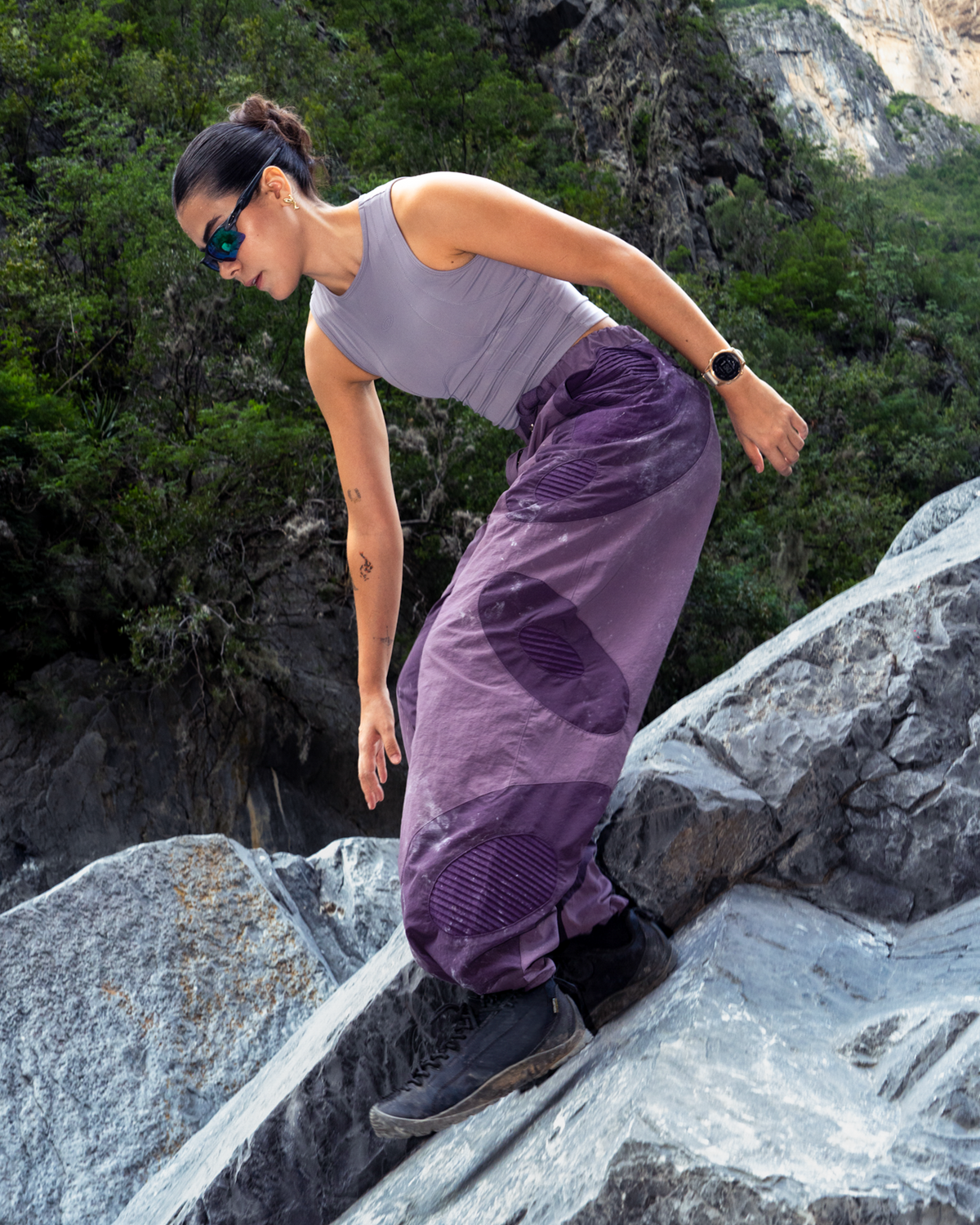 DOUBLE LAYER TANK - Heather